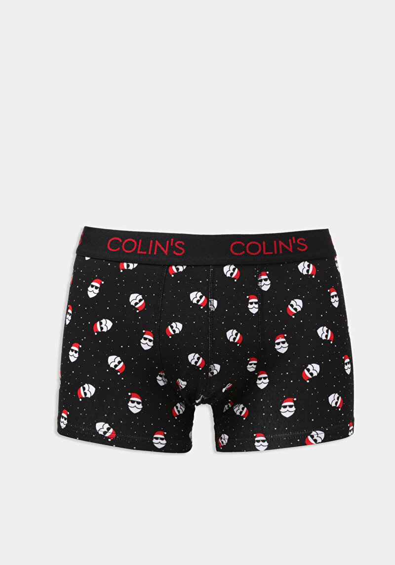 Modern Fit Baskılı Erkek Lacivert Boxer