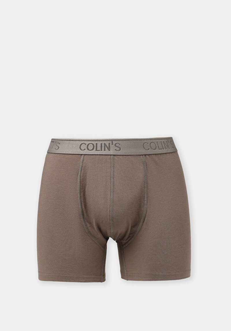 Modern Fit Düz Erkek Yeşil Boxer