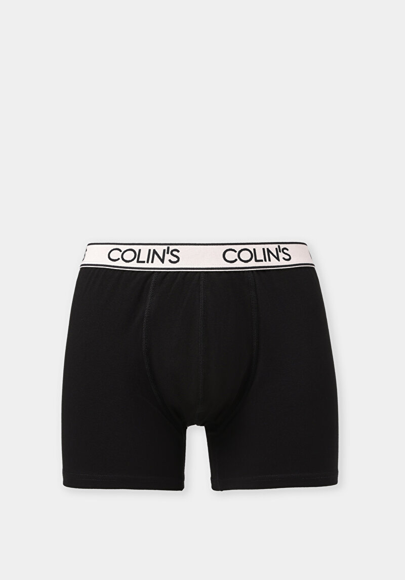 Modern Fit Düz Erkek Siyah Boxer