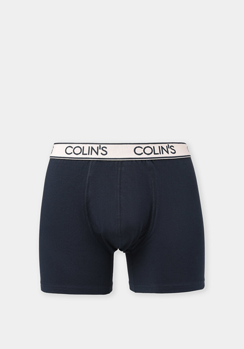Modern Fit Düz Erkek Lacivert Boxer