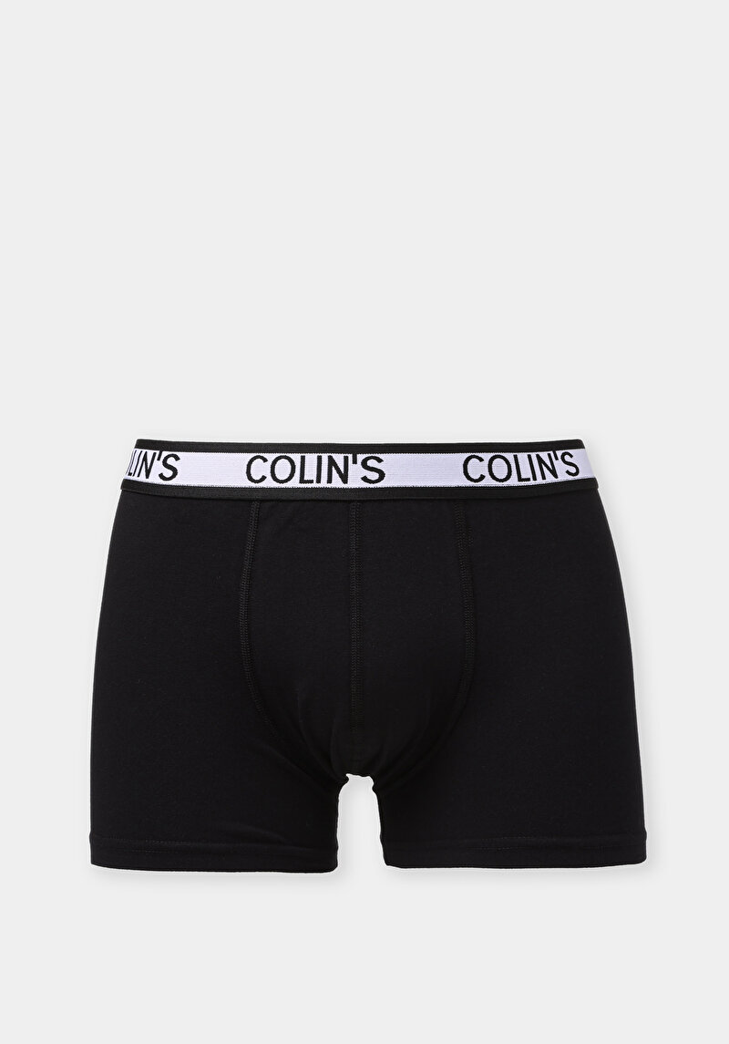 Modern Fit Düz Erkek Siyah Boxer