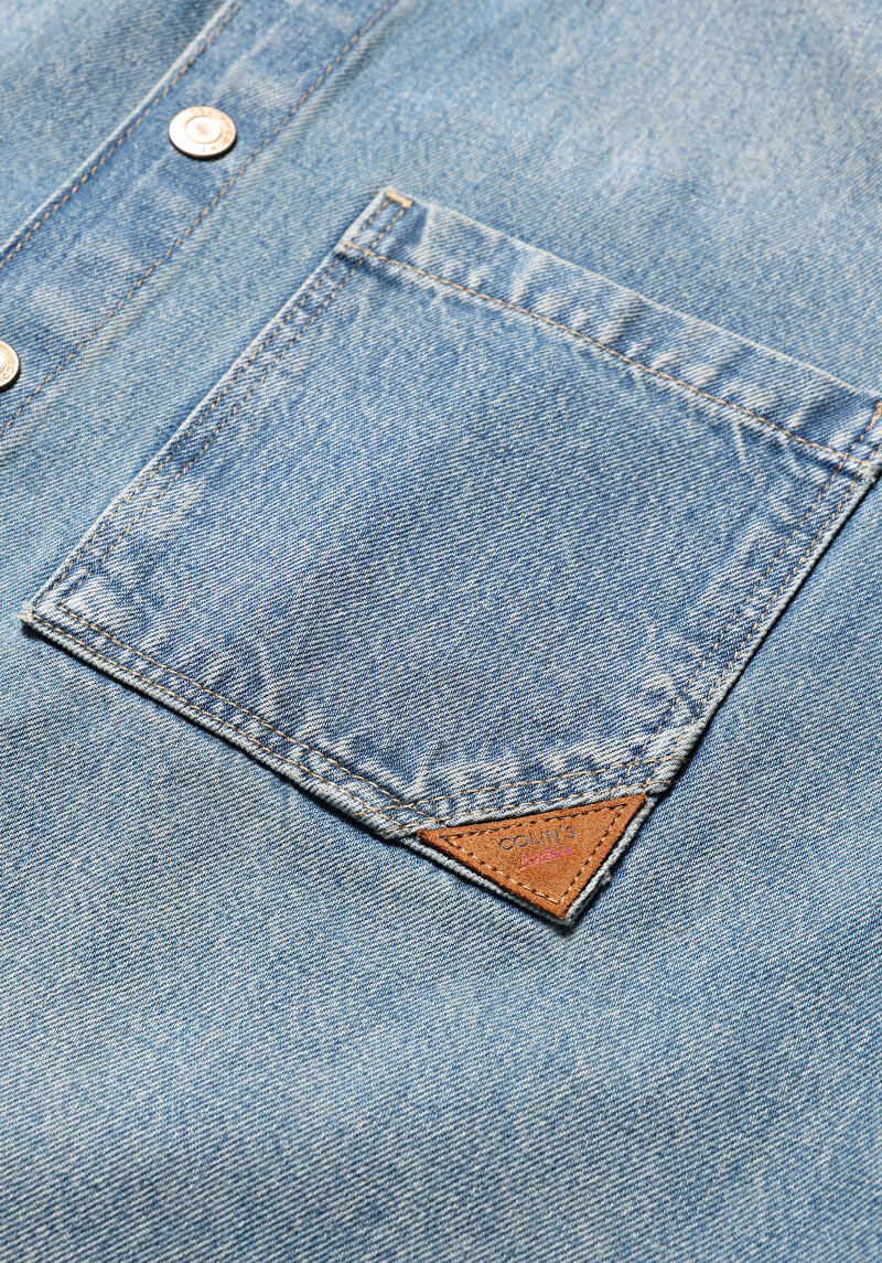Oversize Fit   Kadın Mavi Shacket