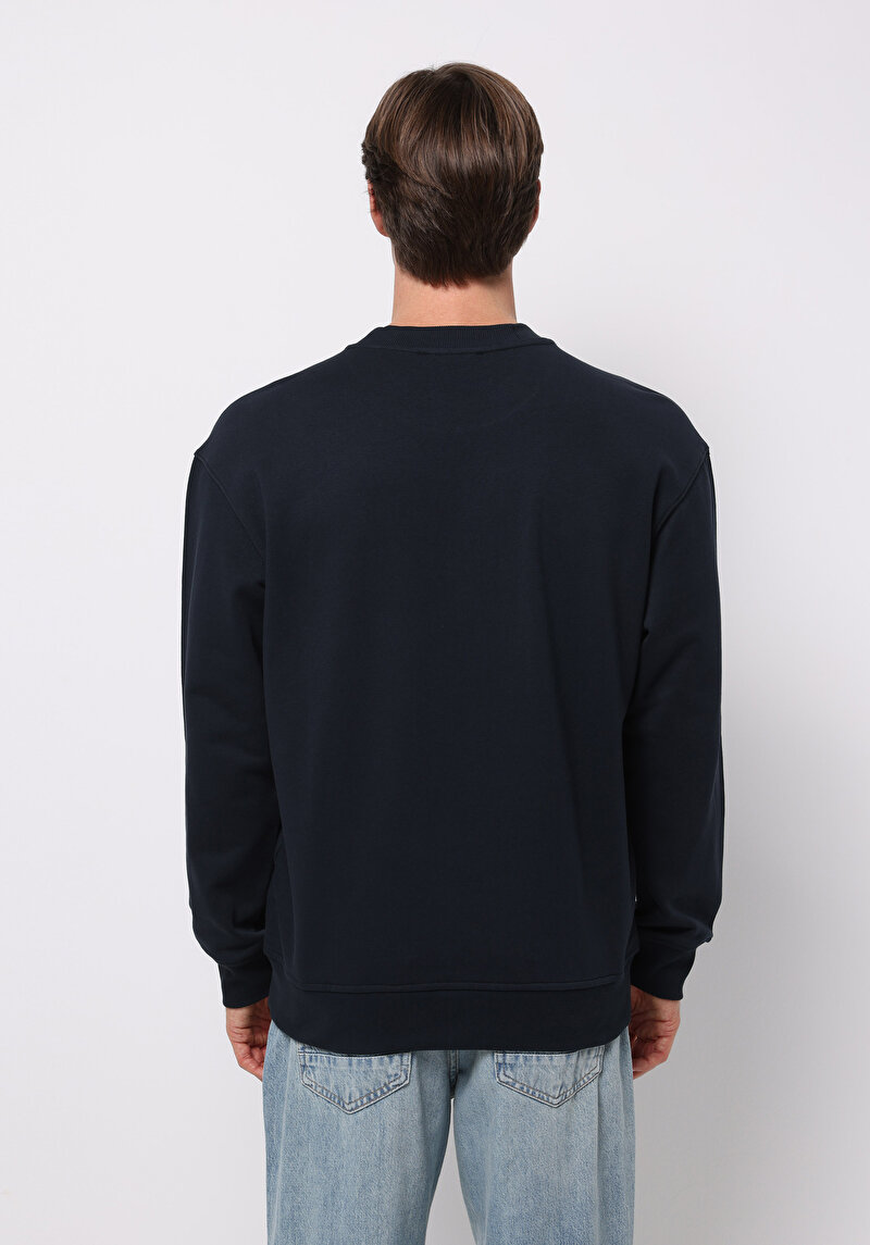 Comfort Fit   Erkek Lacivert Sweatshirt