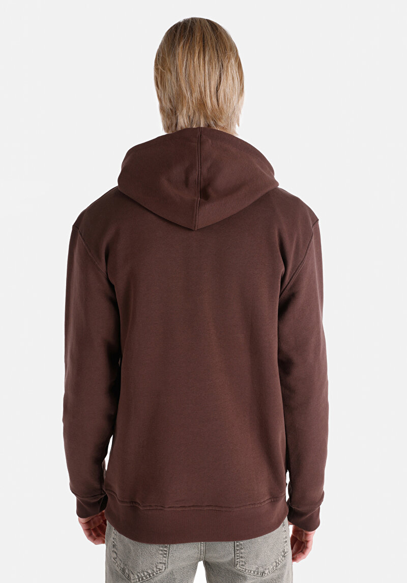 Comfort Fit   Erkek Kahverengi Sweatshirt