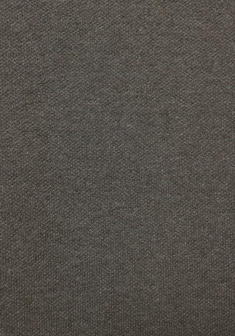 Regular Fit Polo Yaka Jakarlı Erkek Yeşil Kazak