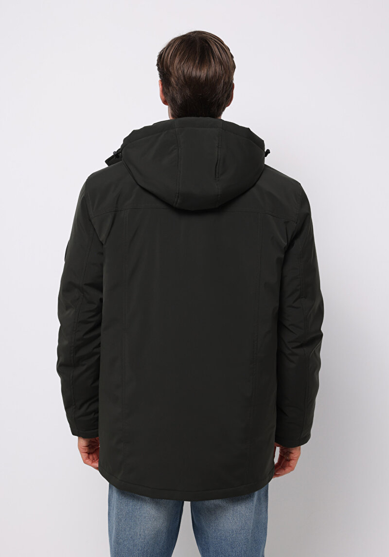 Regular Fit Erkek Yeşil Kaban