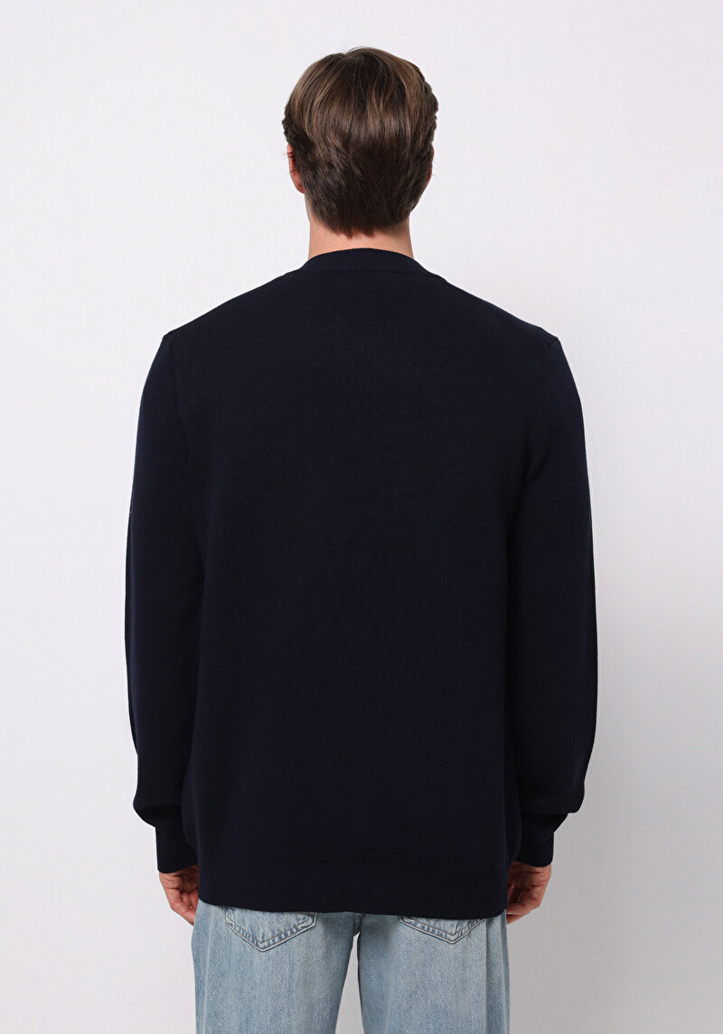 Regular Fit   Erkek Lacivert Hırka