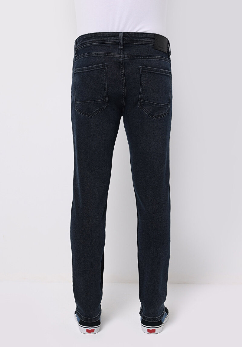 Regular Fit Erkek İndigo Jean Pantolon