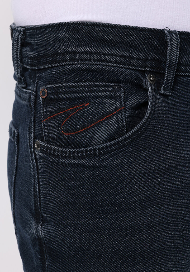 Regular Fit   Erkek İndigo Jean Pantolon