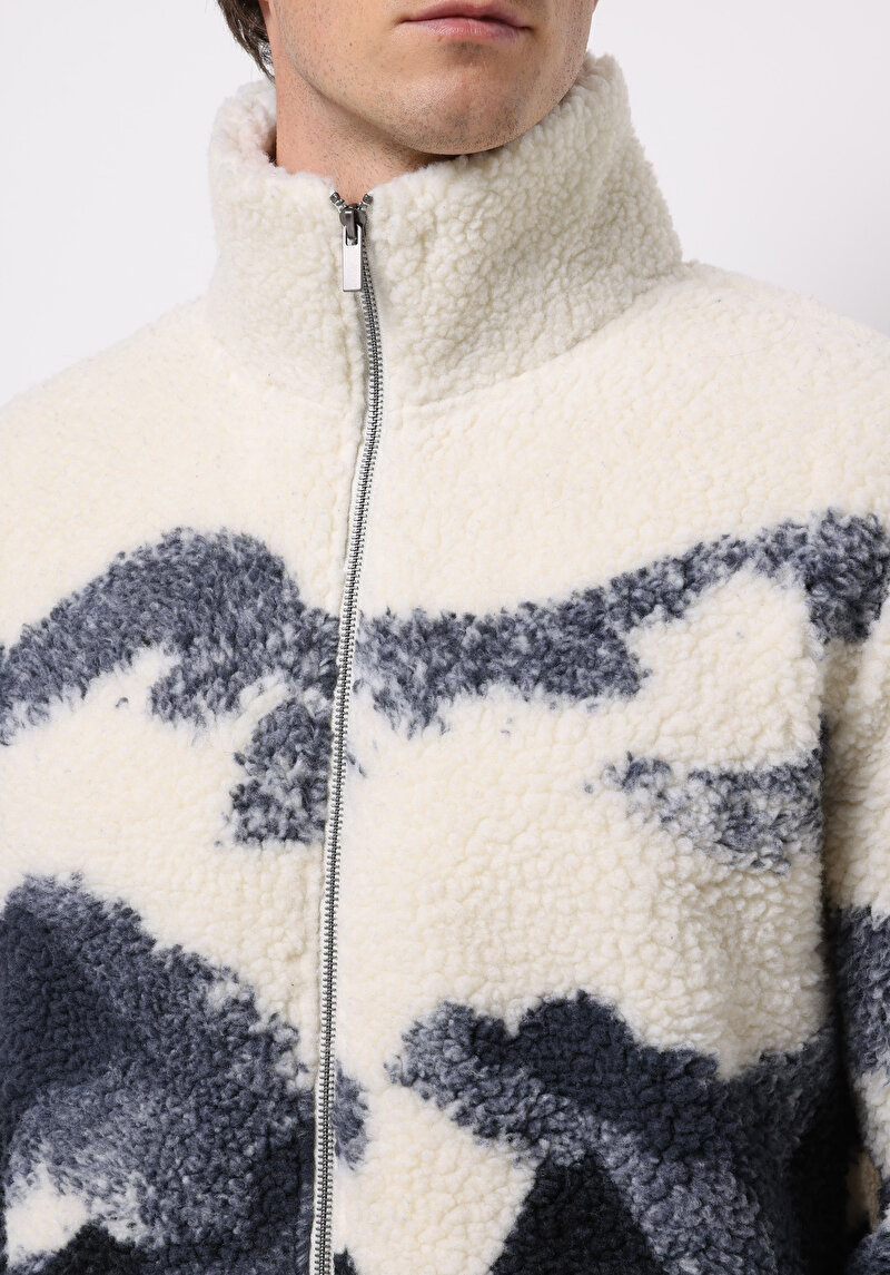 Comfort Fit    Erkek Ekru Ceket