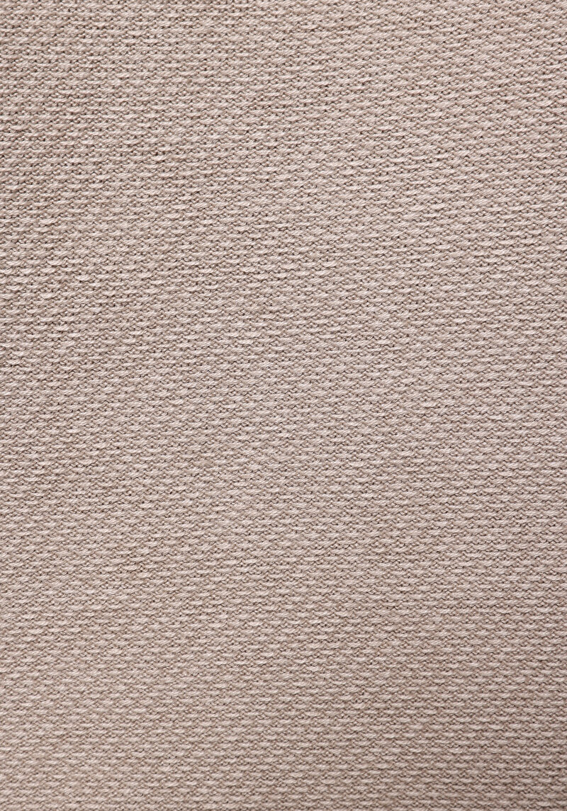 Regular Fit Yuvarlak Yaka Jakarlı Erkek Bej Kazak