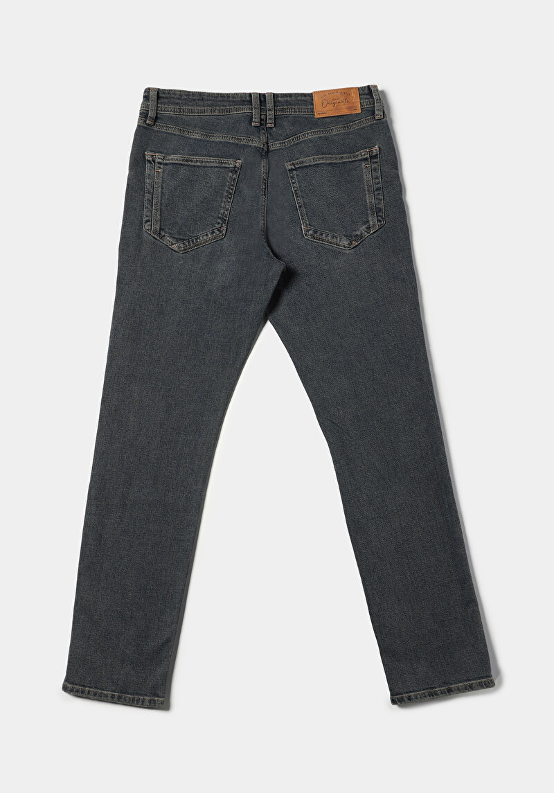 Straight Fit   Erkek İndigo Jean Pantolon
