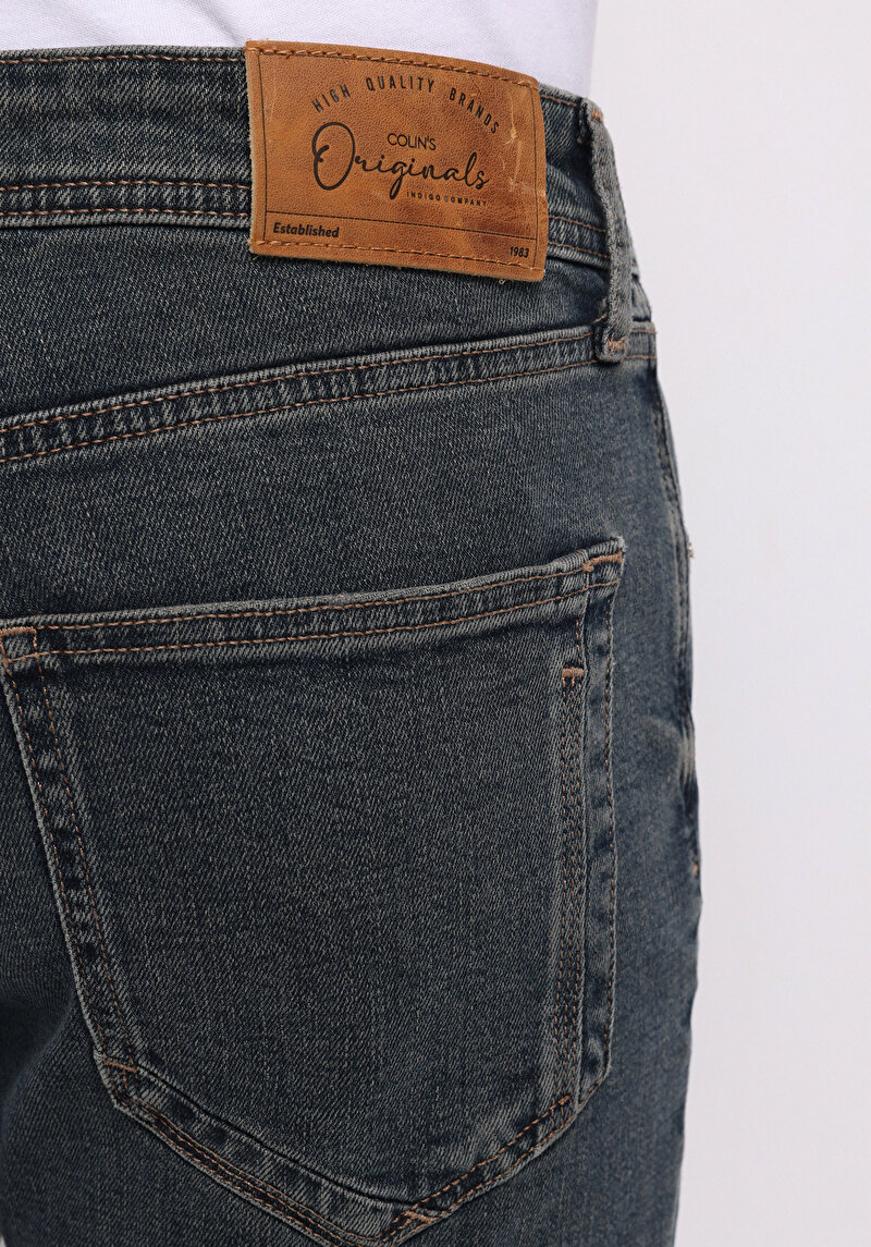 Straight Fit   Erkek İndigo Jean Pantolon