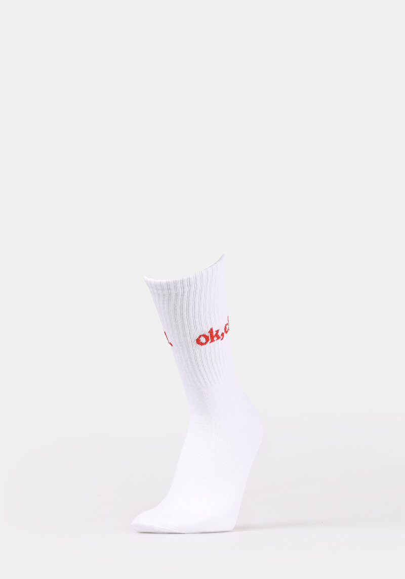 Kadın Beyaz Çorap