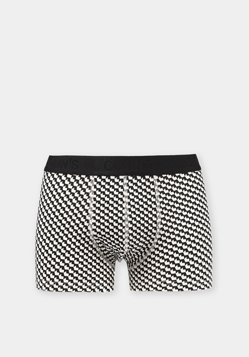 Modern Fit Baskılı Erkek Çok Renkli Boxer
