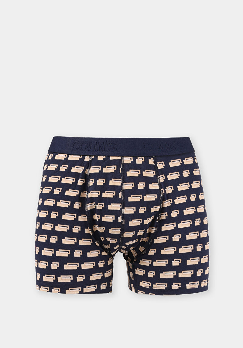Modern Fit Baskılı Erkek Çok Renkli Boxer