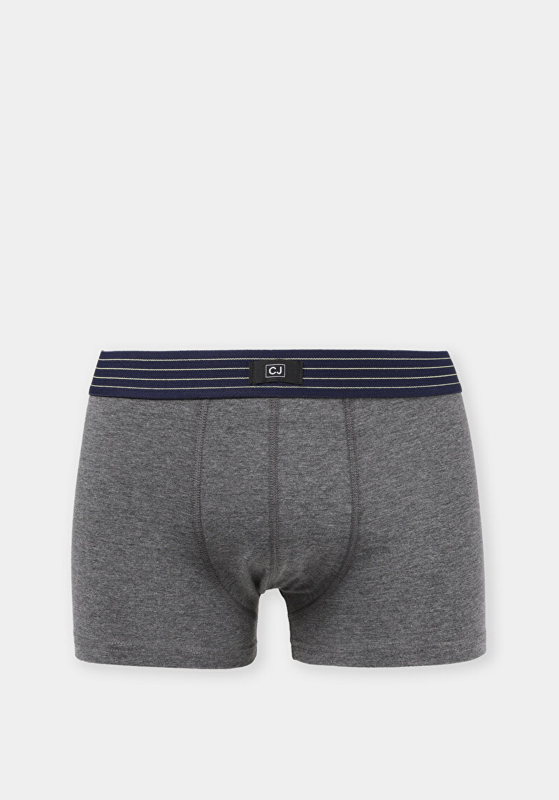 Modern Fit Düz Erkek Antrasit Boxer