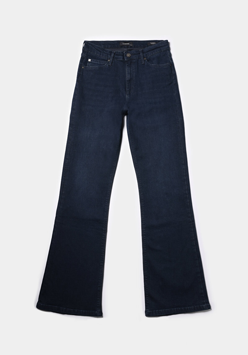 Regular Fit   Kadın Koyu İndigo Jean Pantolon