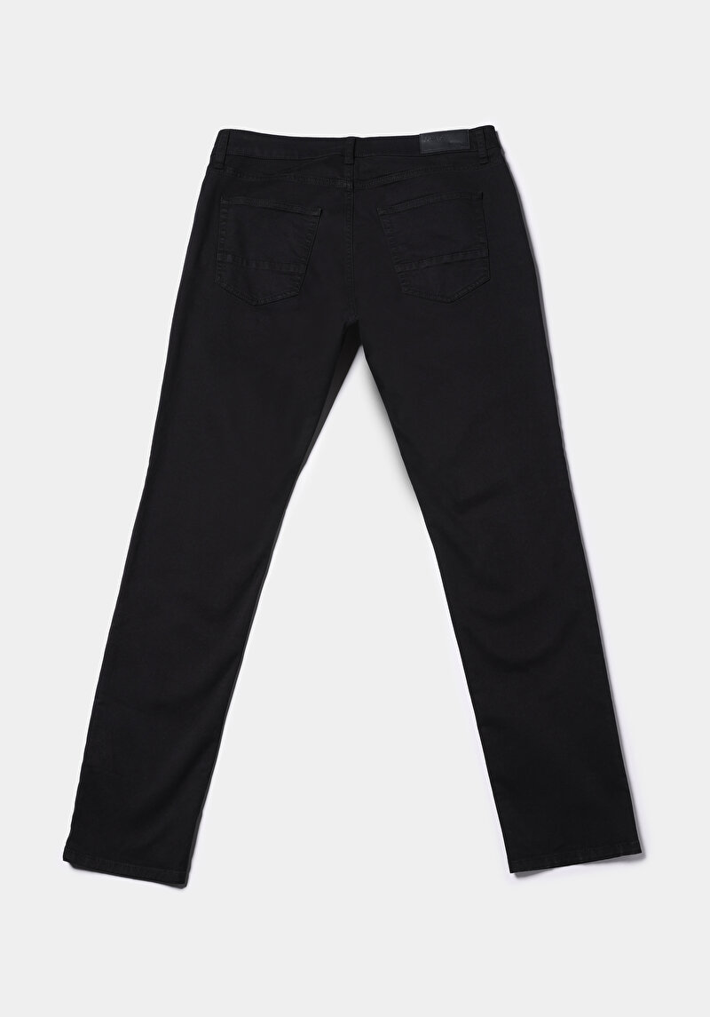 Straıght Fıt Düşük Bel Düz Paça Erkek Siyah  Pantolon