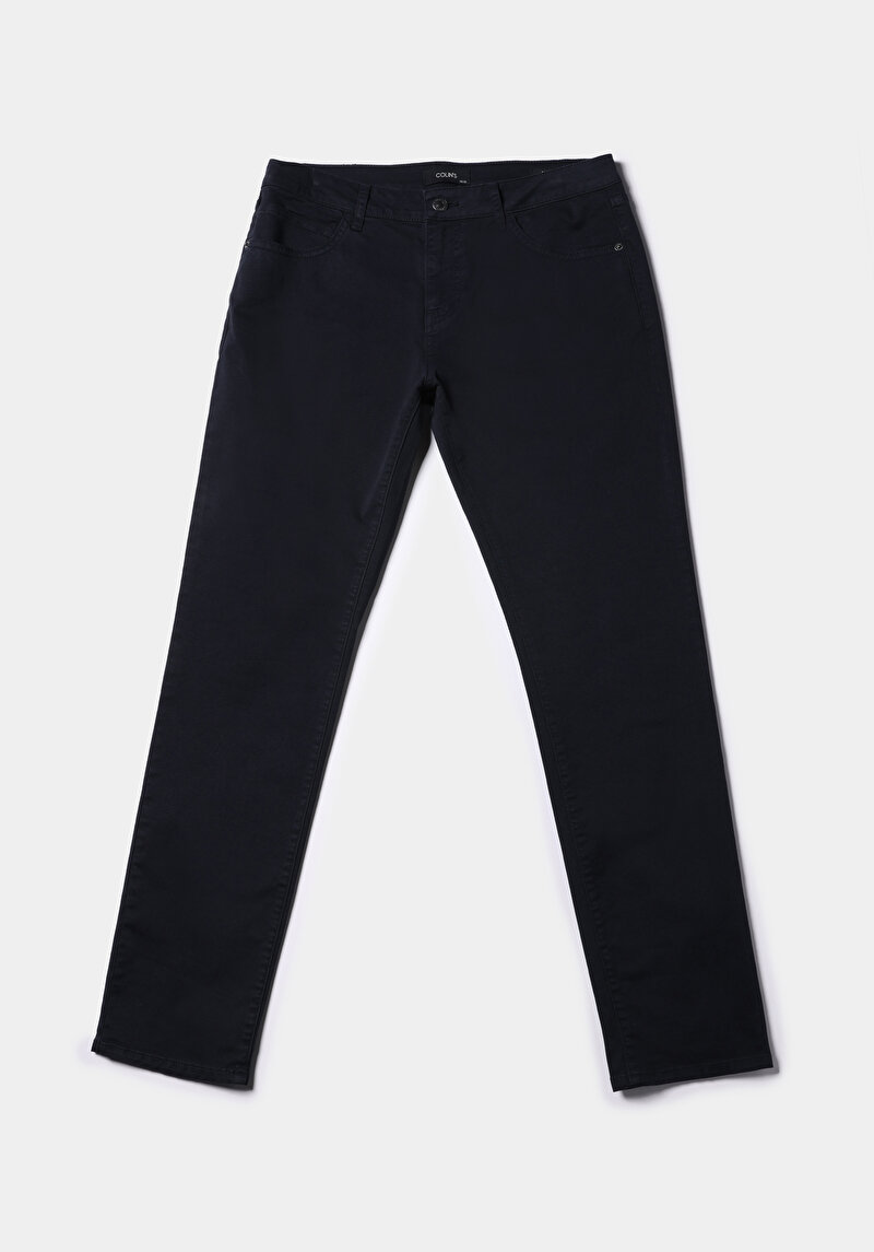 Straıght Fıt Düşük Bel Düz Paça Erkek Lacivert  Pantolon