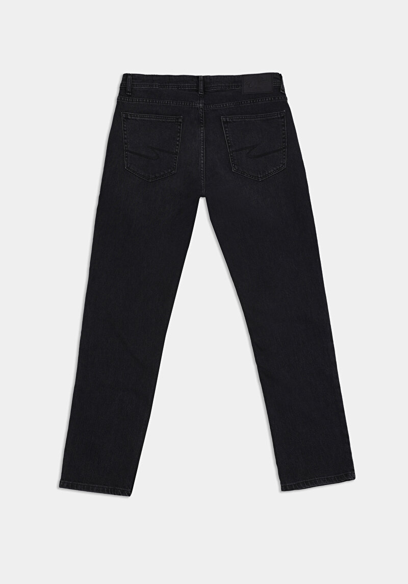 Regular Fit   Erkek Siyah Jean Pantolon