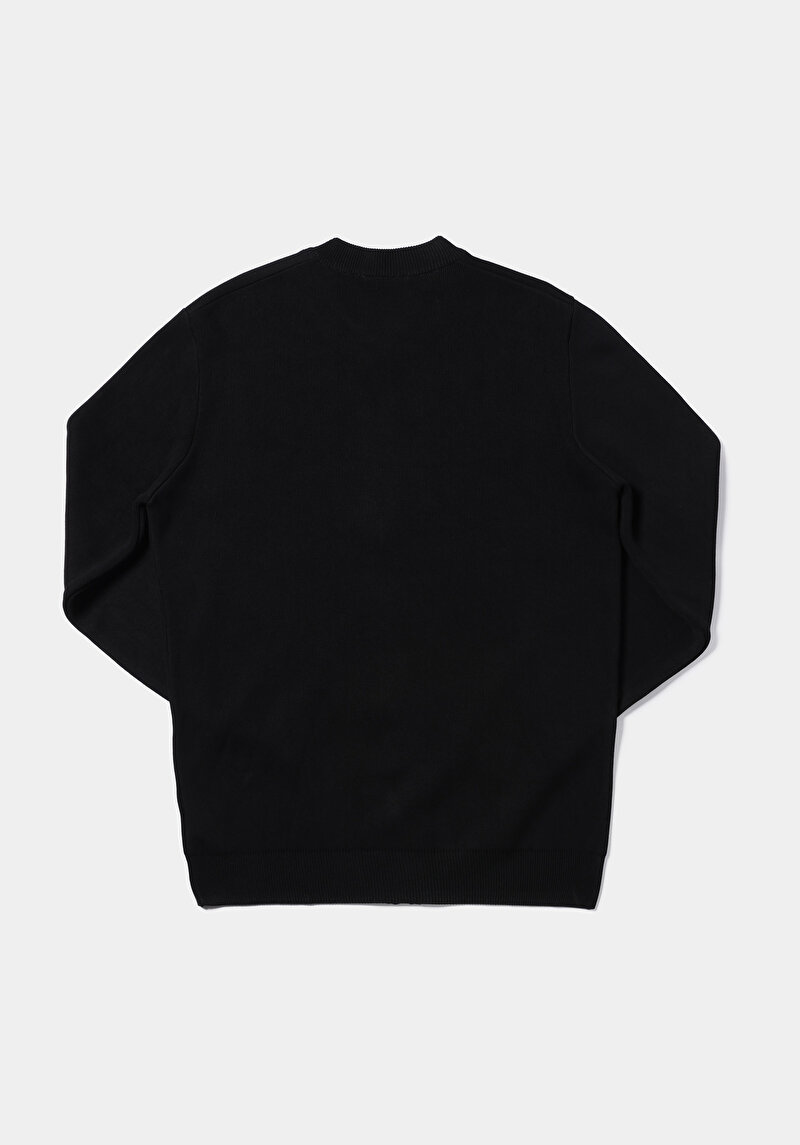 Regular Fit   Erkek Siyah Hırka