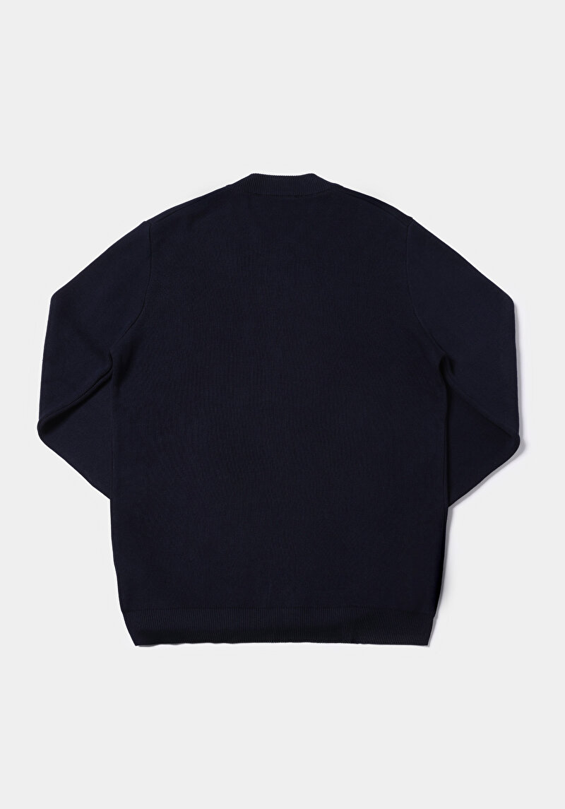 Regular Fit   Erkek Lacivert Hırka