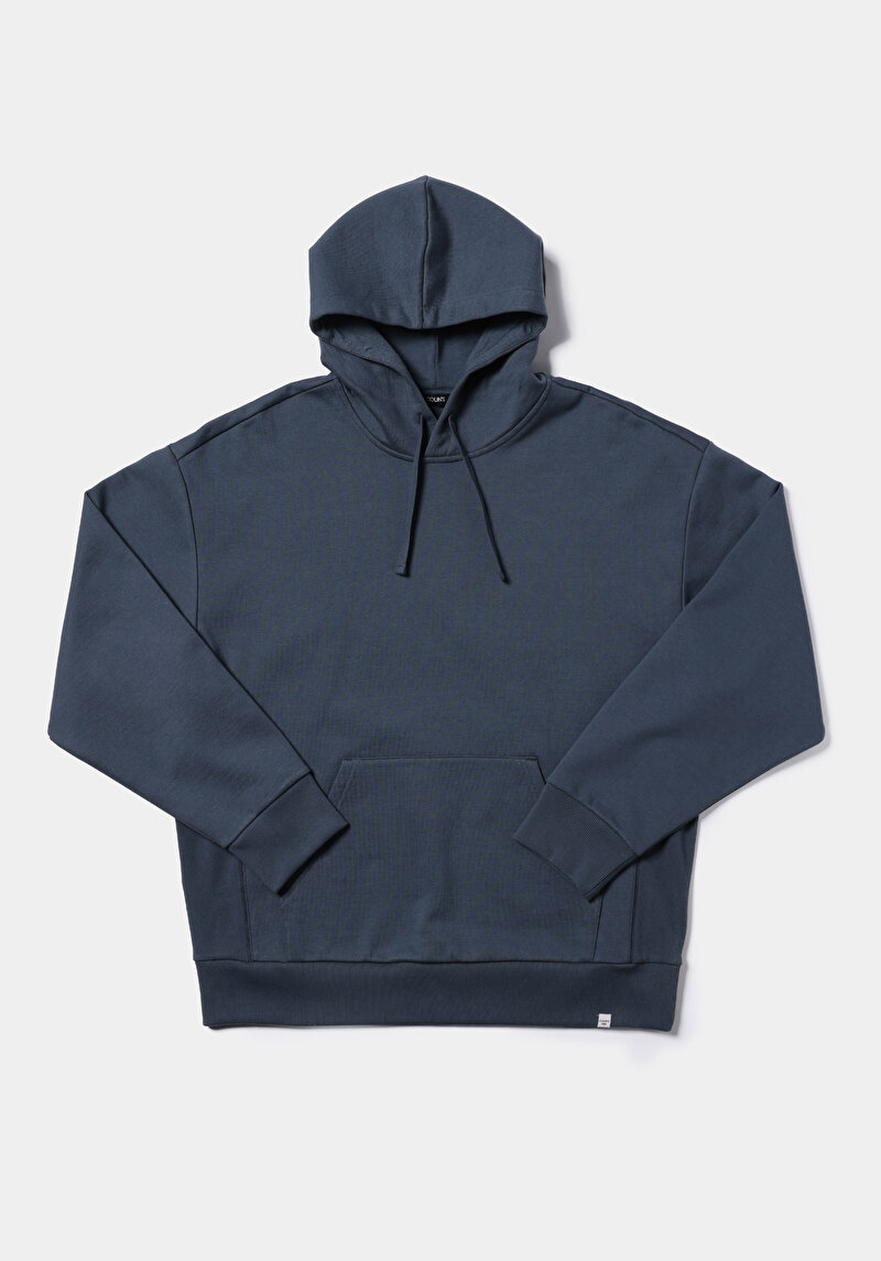 Oversize Fit   Erkek Mavi Sweatshirt