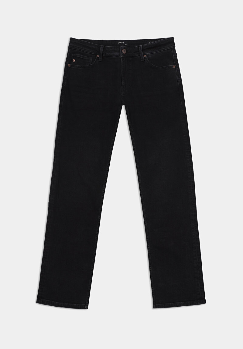 Regular Fit   Erkek Lacivert Jean Pantolon