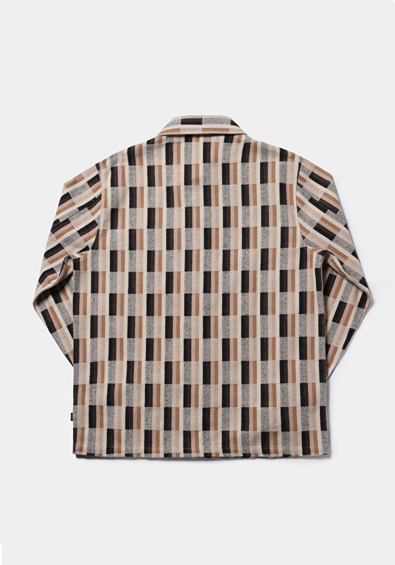 Comfort Fit   Erkek Bej Shacket