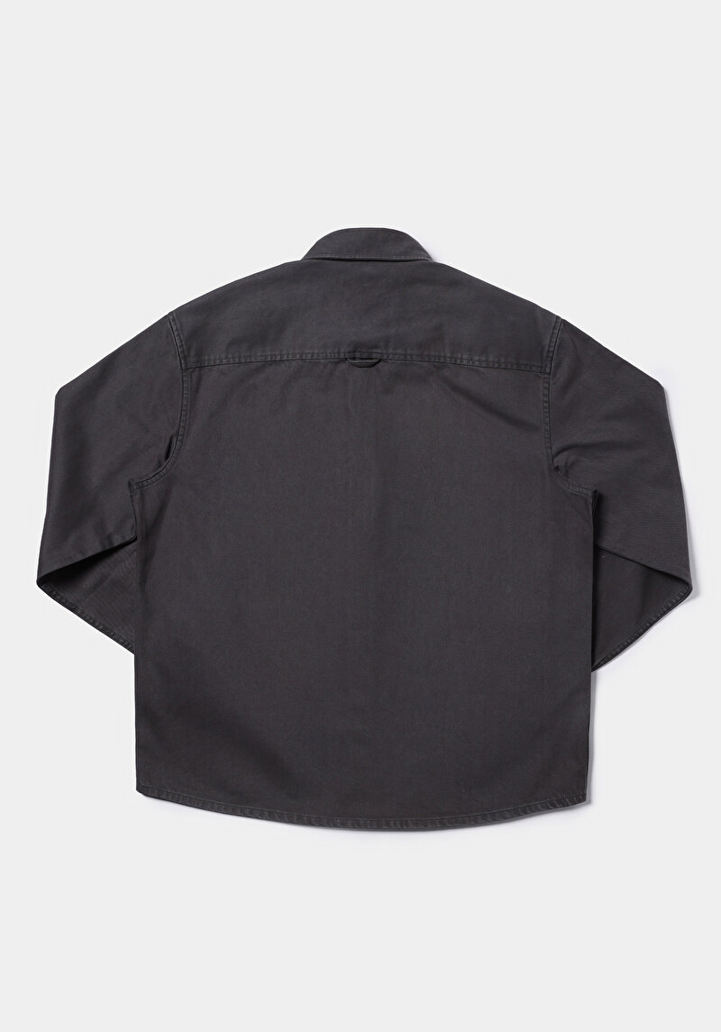 Oversize Fit   Erkek Antrasit Shacket