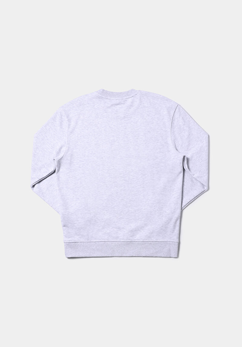 Comfort Fit   Erkek Gri Sweatshirt