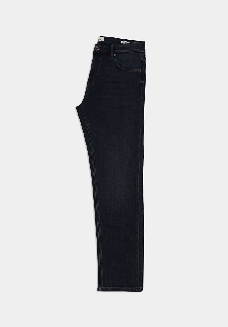 Regular Fit   Erkek Koyu İndigo Jean Pantolon