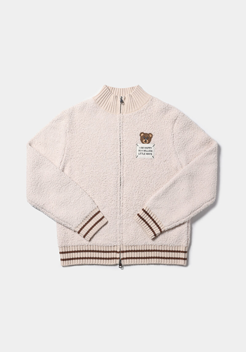 Regular Fit   Kadın Bej Hırka