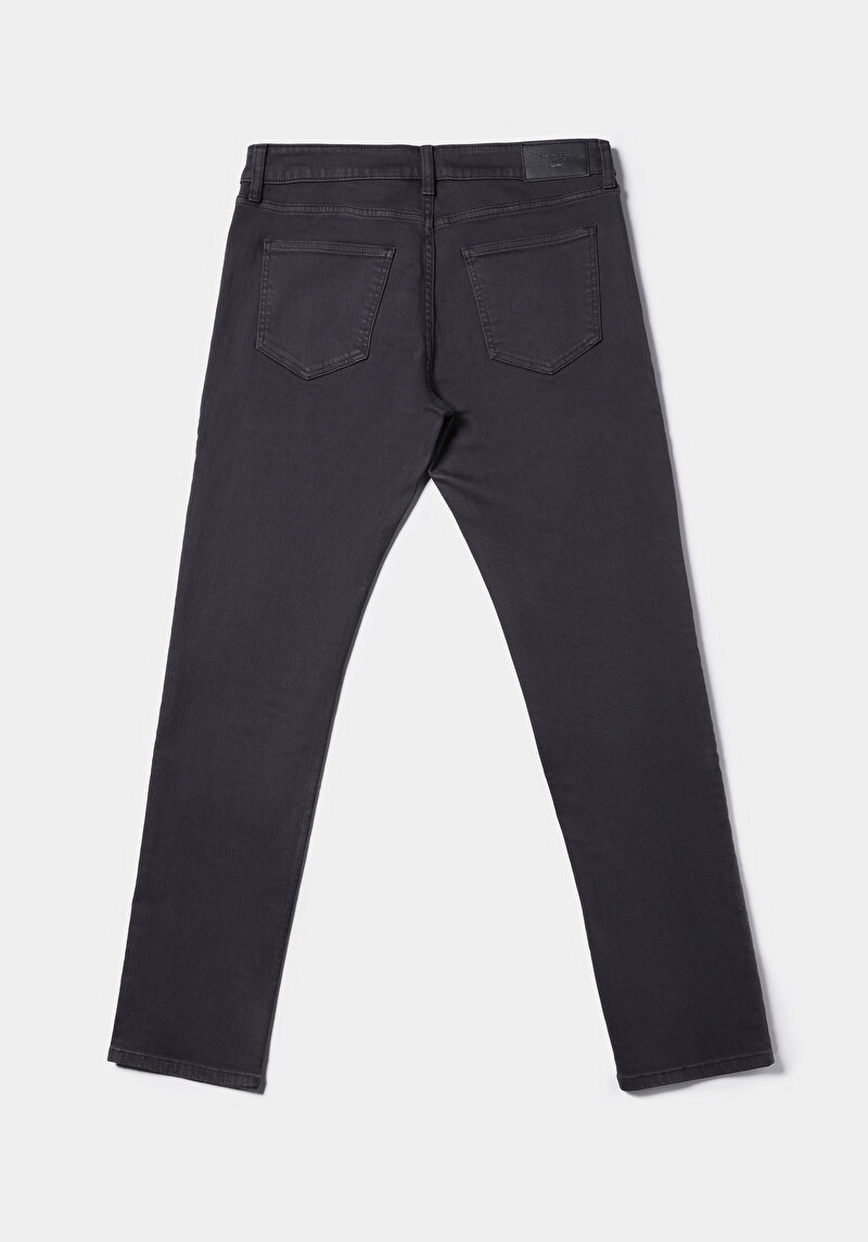 Straight Fit Orta Bel Düz Paça Erkek Antrasit  Pantolon