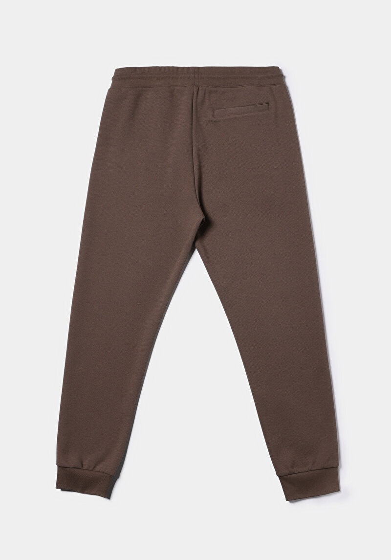 Regular Fit Orta Bel Düz Erkek Gri Eşofman Altı