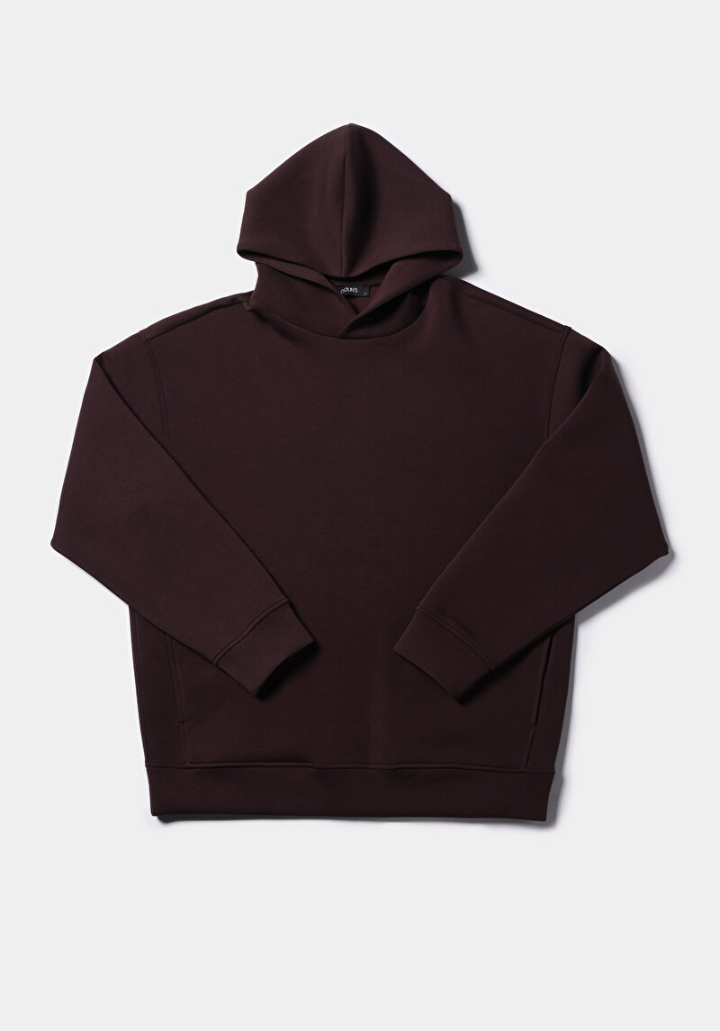 Oversize Fit   Erkek Mor Sweatshirt