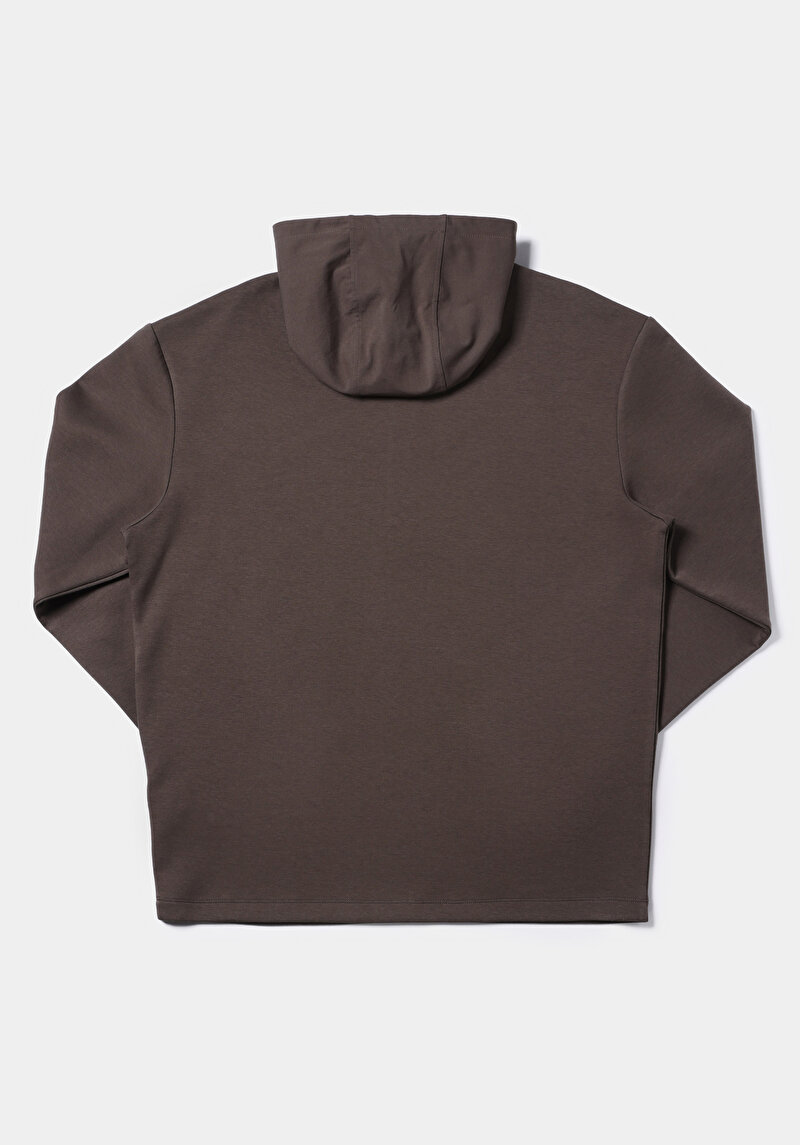 Comfort Fit   Erkek Gri Sweatshirt