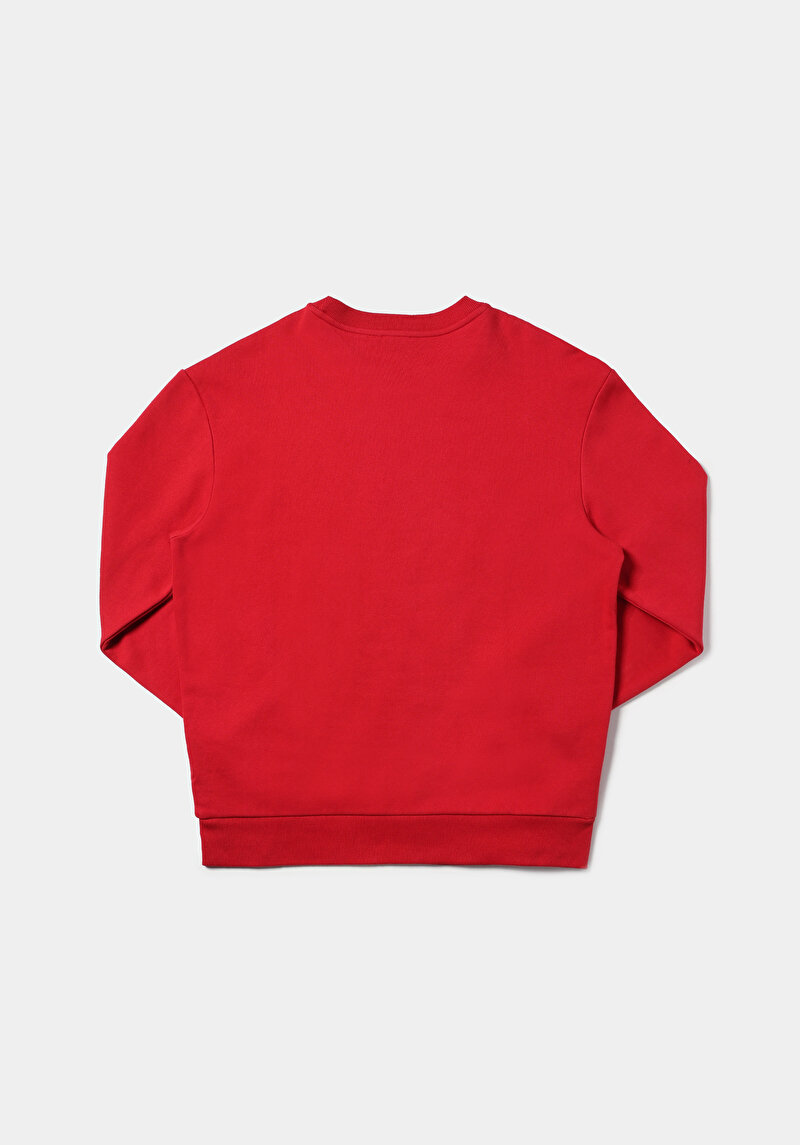 Comfort Fit   Erkek Kirmizi Sweatshirt