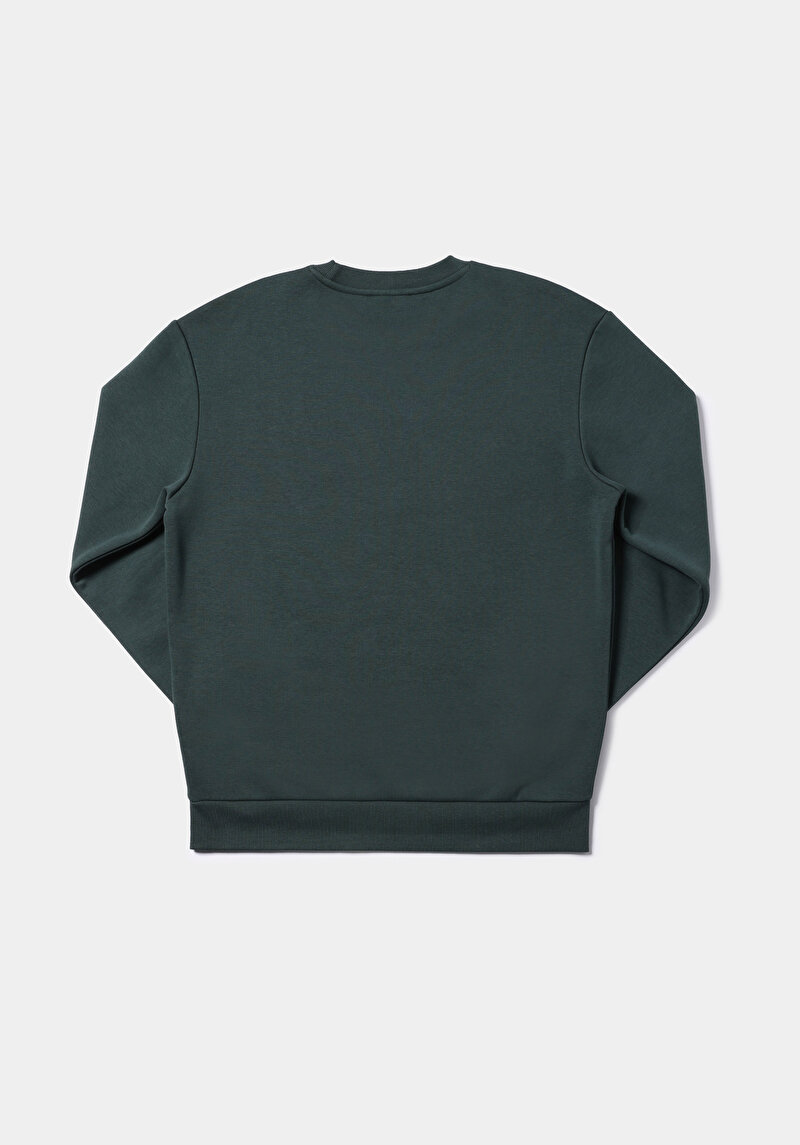 Comfort Fit   Erkek Yeşil Sweatshirt