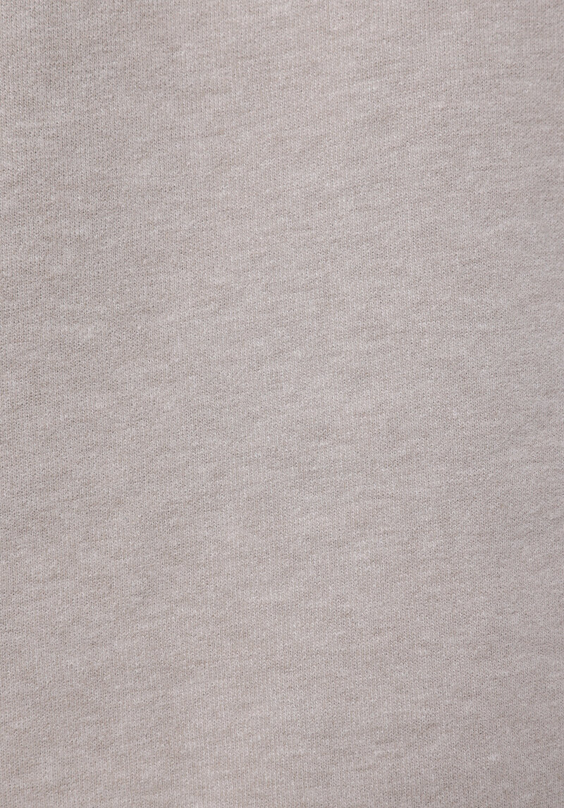 Slim Fit Düğmeli Yaka Düz Erkek Bej Uzun Kol Tişört