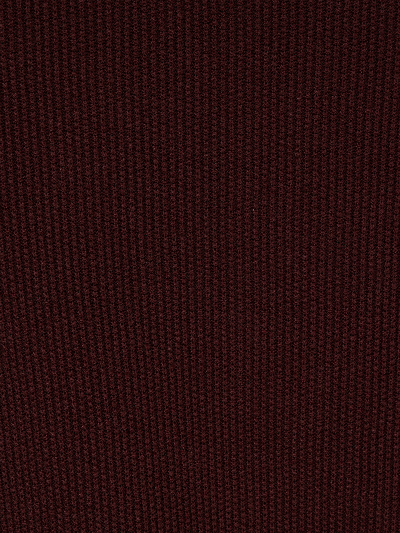 Slim Fit Yuvarlak Yaka  Erkek Bordo Kazak