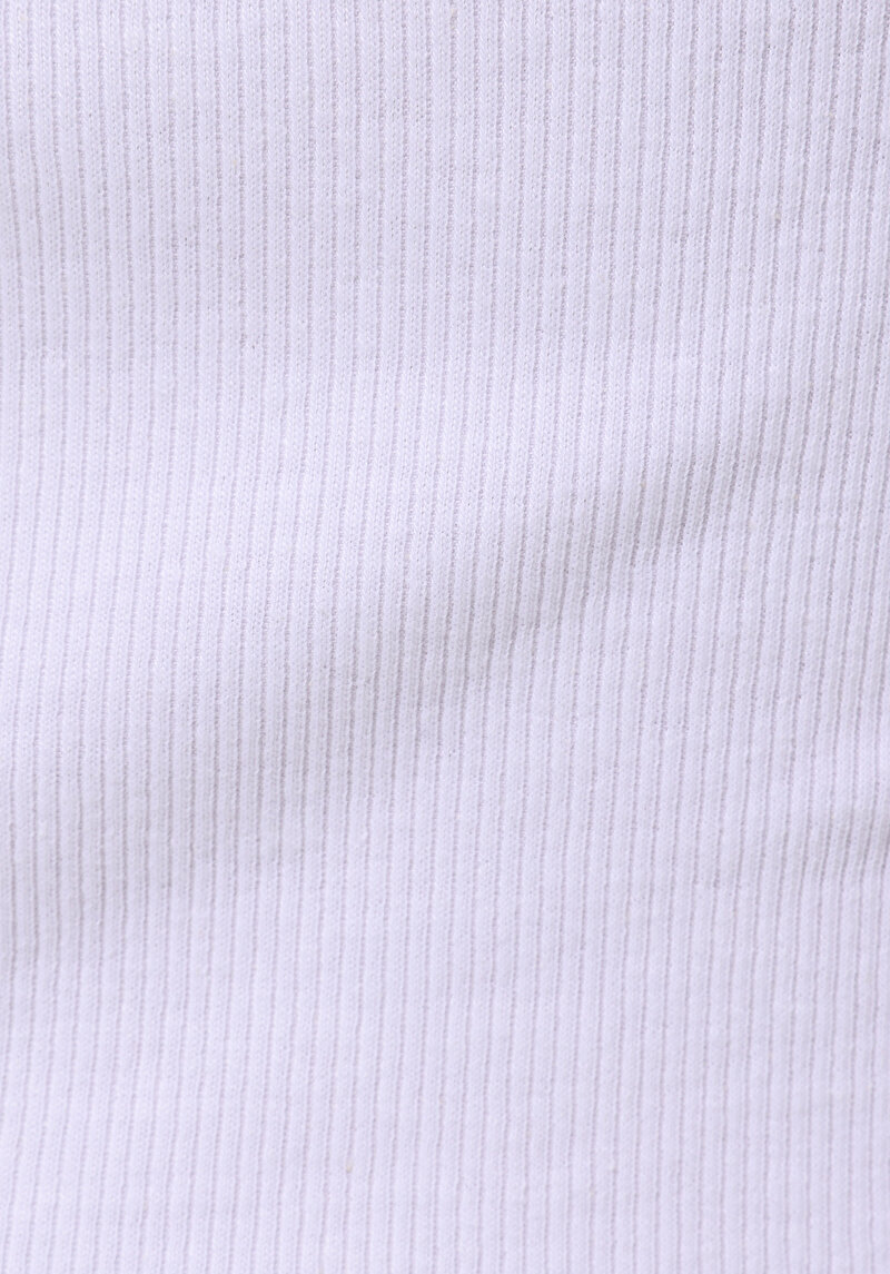 Slim Fit   Kadın Beyaz Atlet