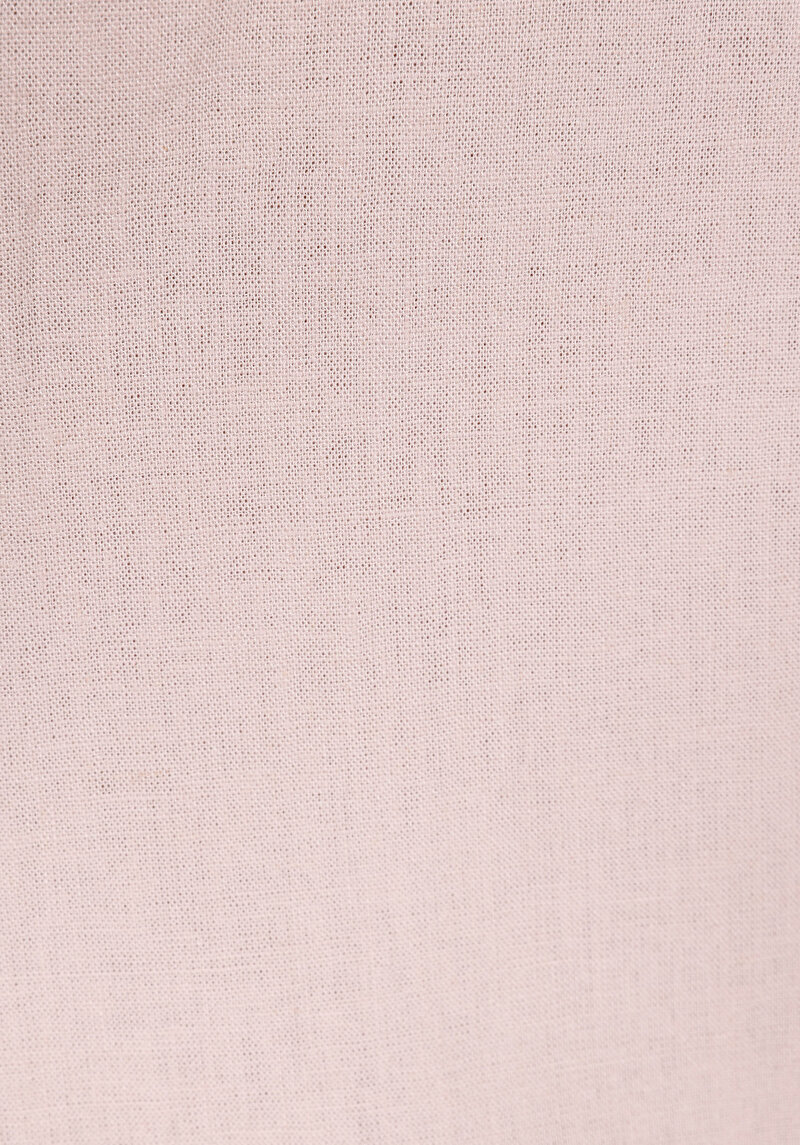 Relax Fit Shirt Neck Düz Erkek Pembe Uzun Kol Gömlek