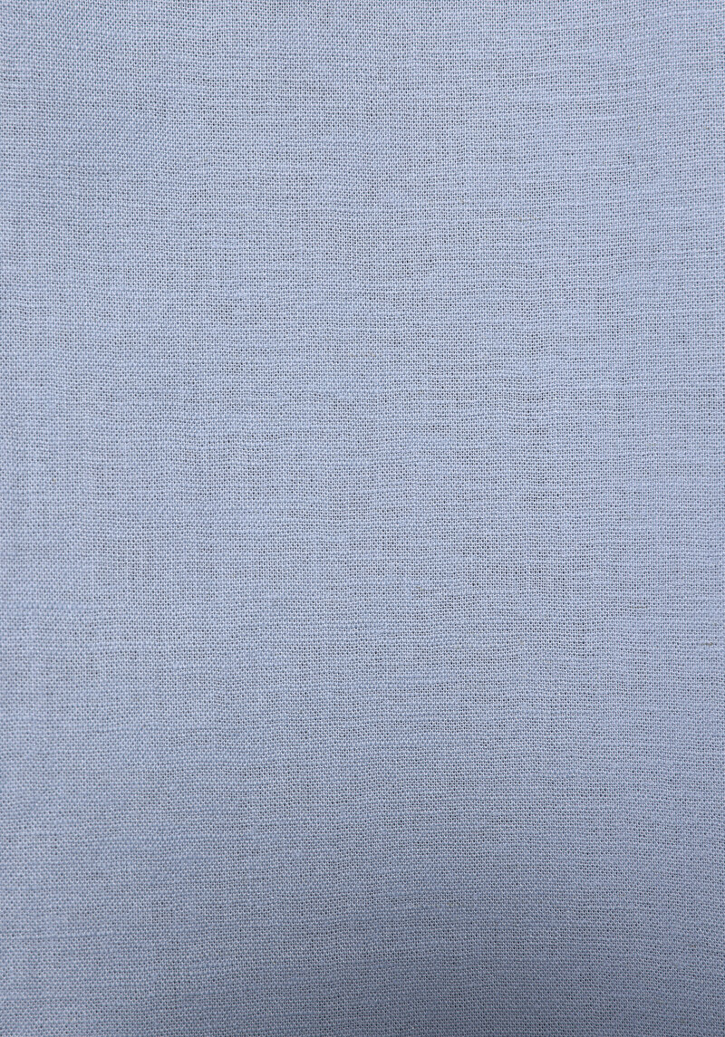 Regular Fit Hakim Yaka Düz Erkek Mavi Uzun Kol Gömlek