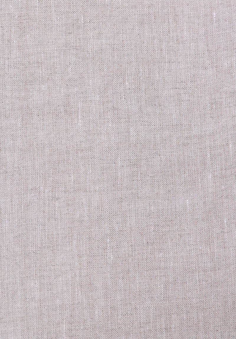 Regular Fit Shirt Neck Düz Erkek Bej Uzun Kol Gömlek