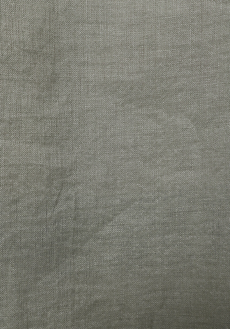 Regular Fit Shirt Neck Düz Erkek Yeşil Uzun Kol Gömlek