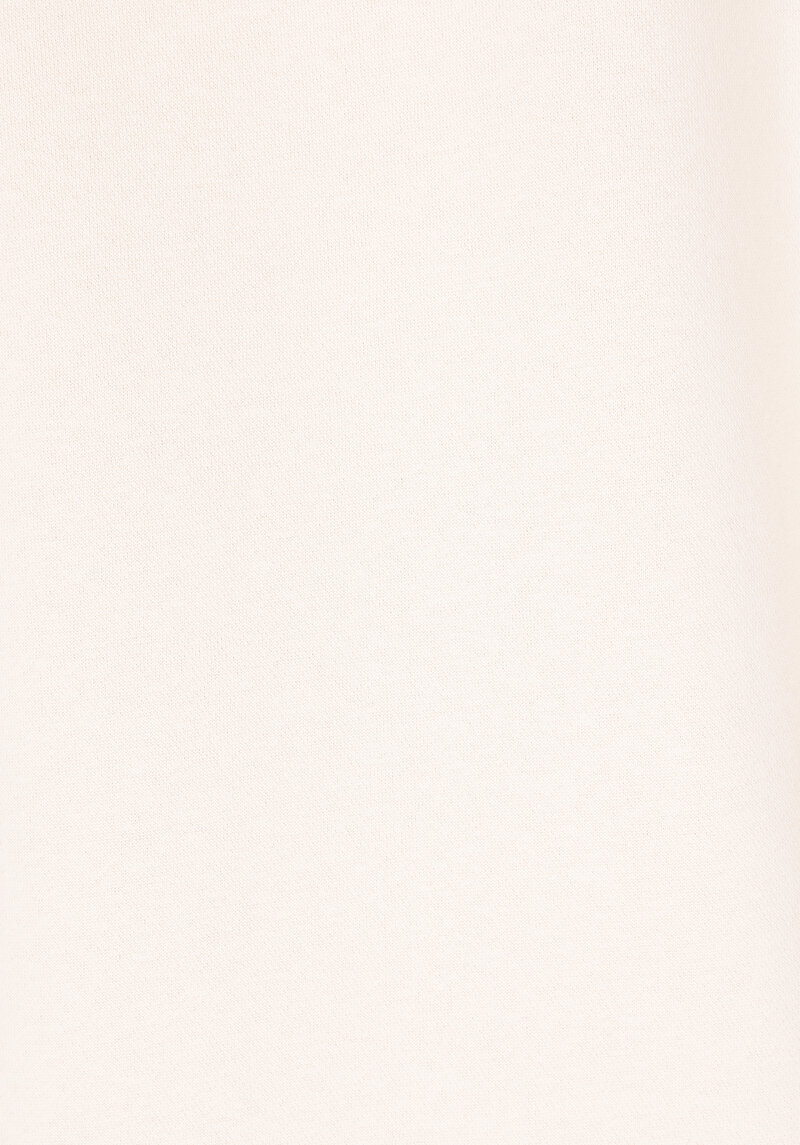 Regular Fit Kapüşonlu Nakışlı Kadın Ekru Sweatshirt