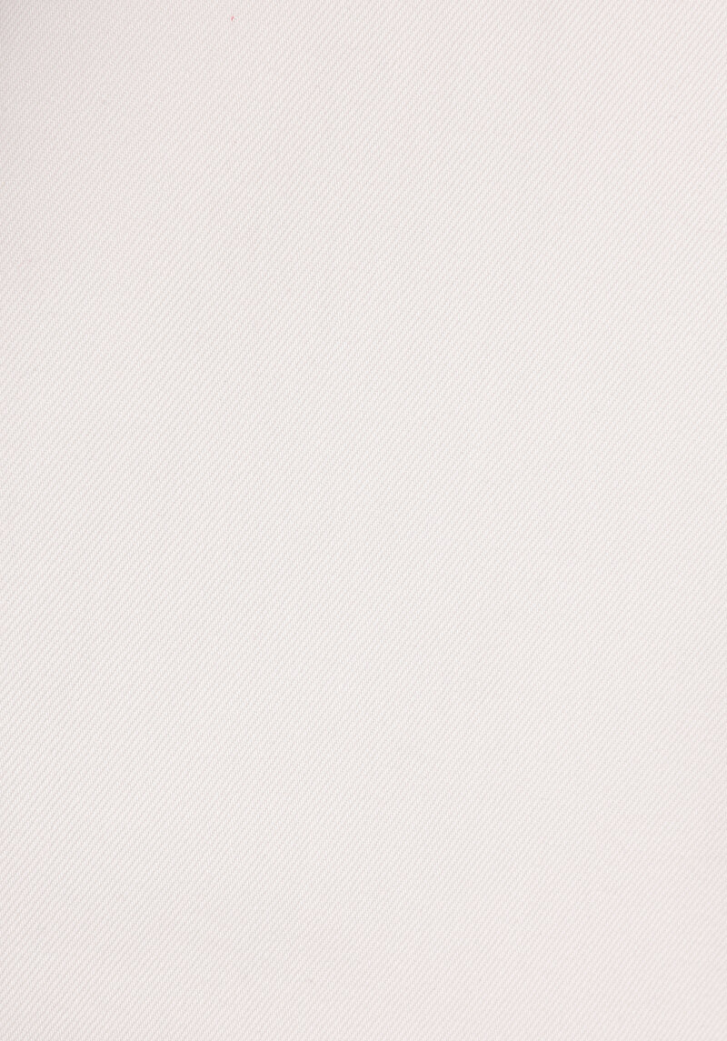 Regular Fit Shirt Neck Düz Kadın Ekru Uzun Kol Gömlek