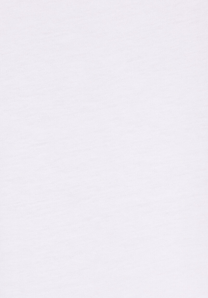Comfort Fit Yuvarlak Yaka Düz Erkek Beyaz Kısa Kol Tişört